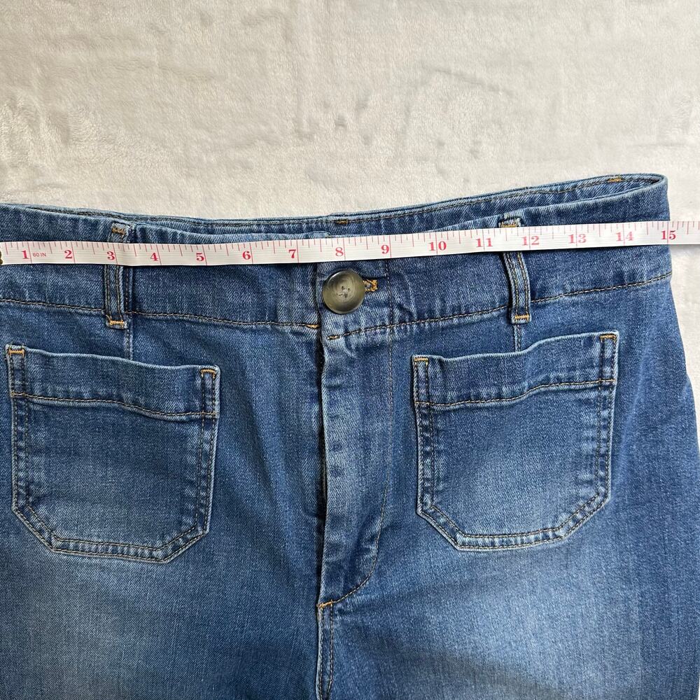 PILCRO Wide Leg Cropped Jeans, Size 29 (8) - Picture 11 of 14
